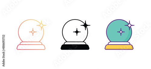 fortune icon design with white background stock illustration