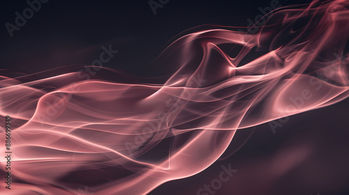 Elegant Pink Smoke Drifting Gracefully Through the Air background