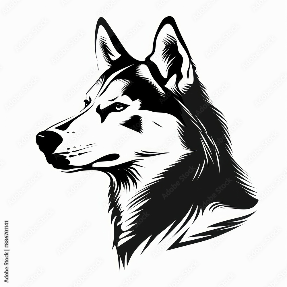 Portrait of a Chesapeake Bay Retriever Dog Vector isolated on white background, Dog Silhouettes. Portrait of a Chesapeake Bay Retriever Dog Vector isolated on white background, Dog Silhouettes.
