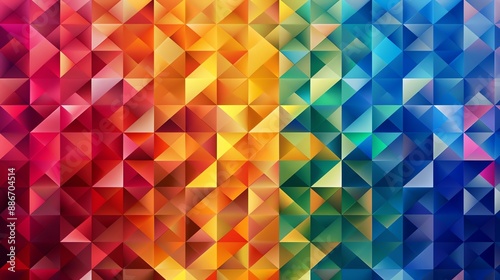 colorful 3D triangle pattern background