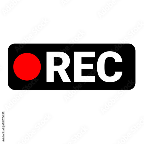Recording Template Icon Design for social Media