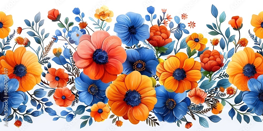 A Mexican pattern featuring vibrant floral motifs and intricate geometric shapes, bright colors, detailed textures, fine lines, cultural heritage, seamless design, hd quality. A Mexican pattern featuring vibrant floral motifs and intricate geometric shapes, bright colors, detailed textures, fine lines, cultural heritage, seamless design, hd quality.