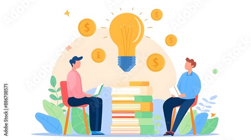 Financial Advisor Explaining Income and Profit Strategies to Clients