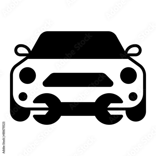 maintenance icon. black fill icon