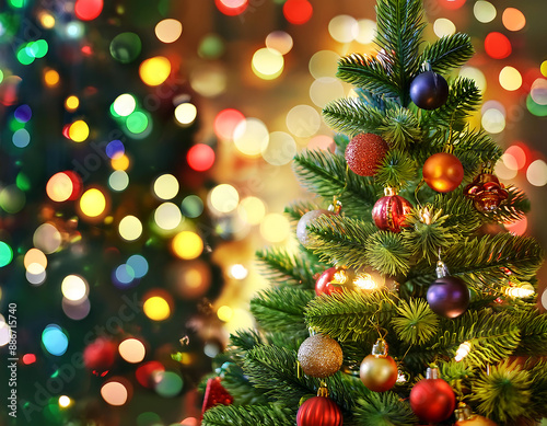  Christmas Tree Background- A festive background featuring a beautifully decorated Chris_1(75)