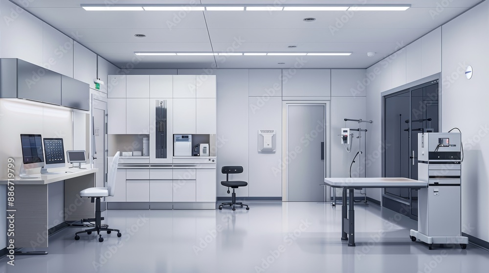 Serenity in Sound Modern Audiologist Testing Room with Soundproof Booth Audiometers and Digital Hearing Aid Fitting Station Serenity in Sound Modern Audiologist Testing Room with Soundproof Booth Audiometers and Digital Hearing Aid Fitting Station
