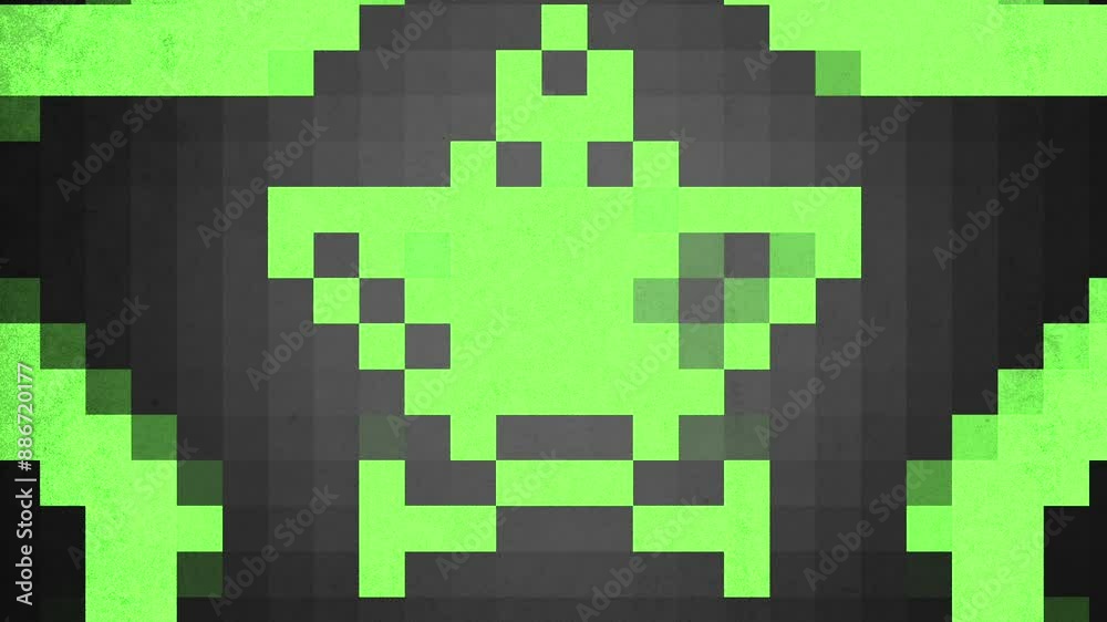 A pixel art of a green spaceship against a black backdrop, showcasing retro-inspired design and nostalgia for classic video games A pixel art of a green spaceship against a black backdrop, showcasing retro-inspired design and nostalgia for classic video games