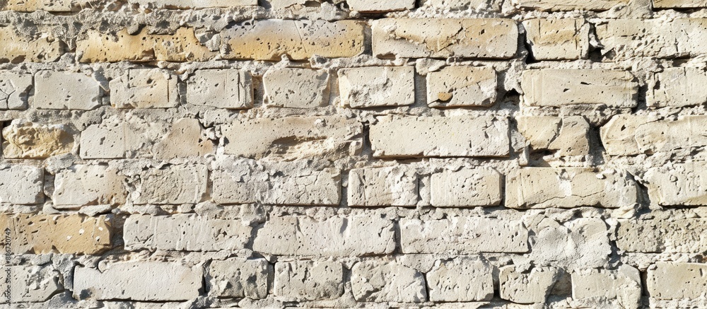 Pale sandy brick wall background with available copy space image Pale sandy brick wall background with available copy space image
