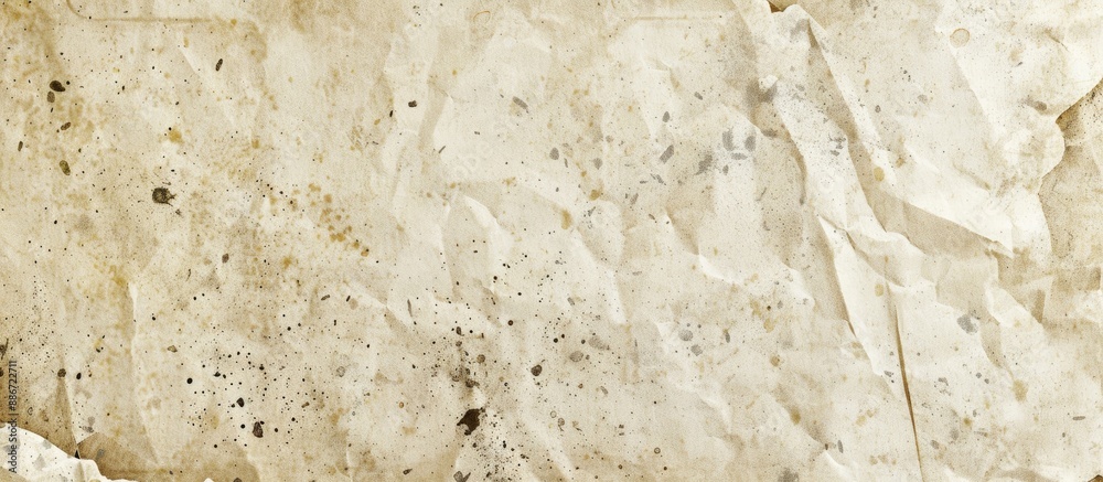 Obraz premium Vintage white paper background with spots and blots offers a rustic look for your designs ideal for a copy space image