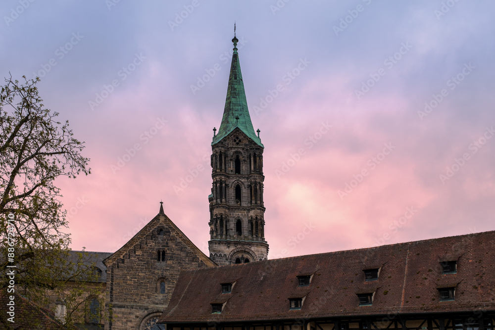 Obraz premium View of the Bamberg Cathedral in Bavaria, Germany.
