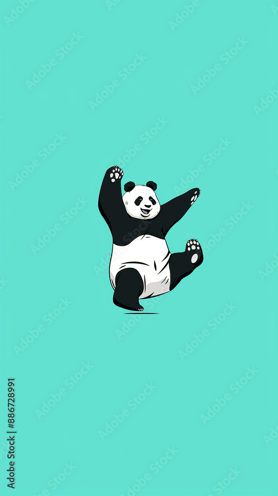 Simple panda illustration Simple panda illustration