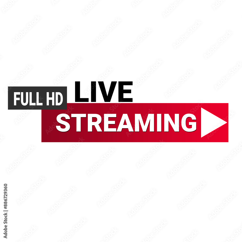 Red Live Streaming Full Hd Social Media Icon Design Red Live Streaming Full Hd Social Media Icon Design