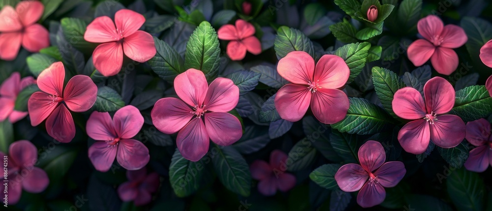 Pink Flowers in Bloom