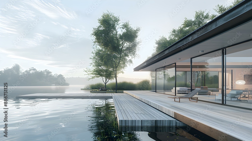 House modern on the water img House modern on the water img