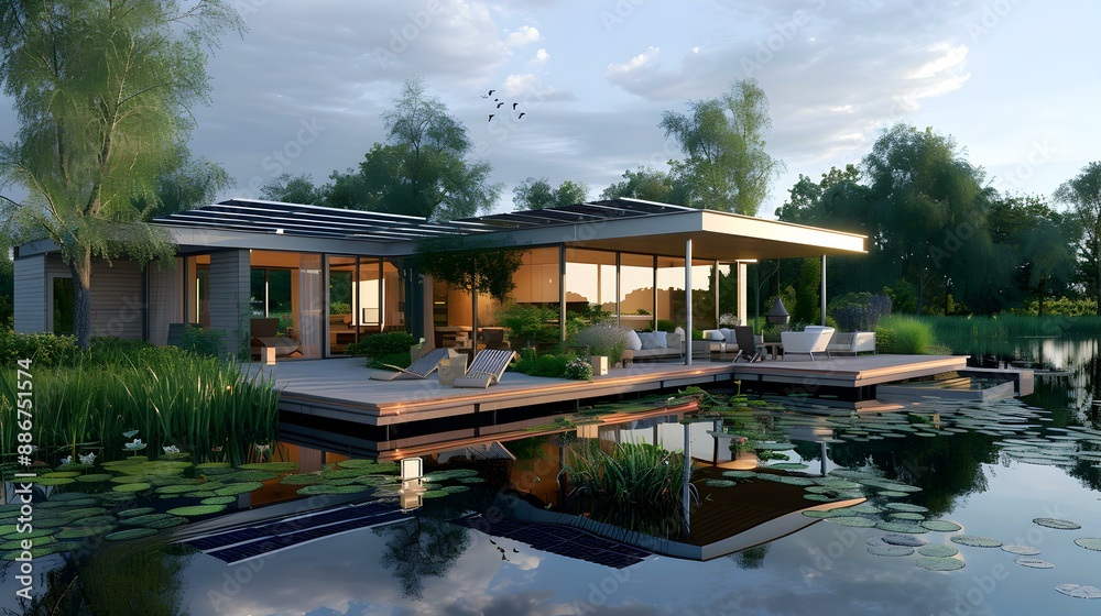 House modern on the water img House modern on the water img