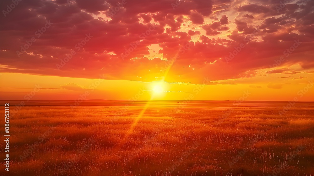 Sunset on the plain the endless expanses image Sunset on the plain the endless expanses image