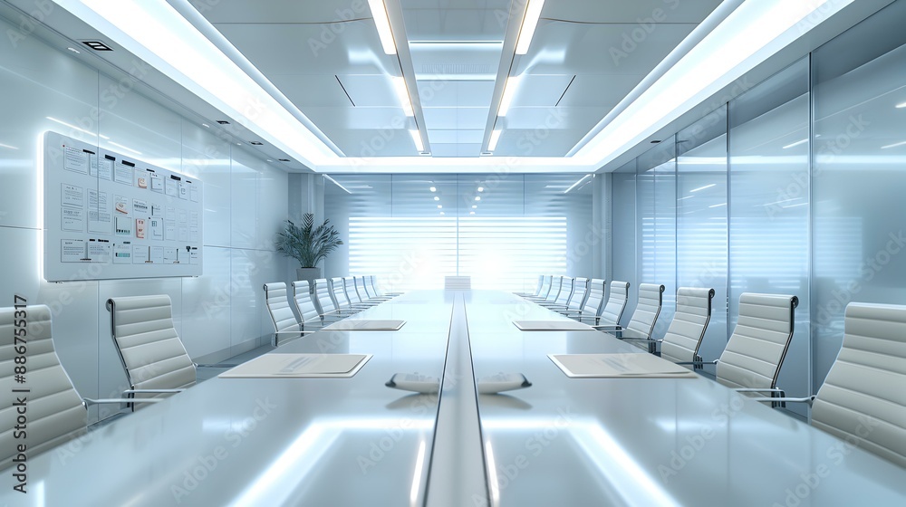 Obraz premium Meeting room with a modern design img