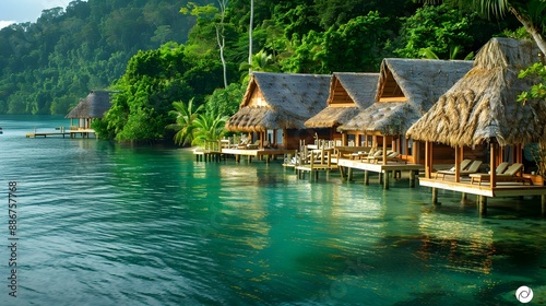 An upscale resort in a tropical paradise