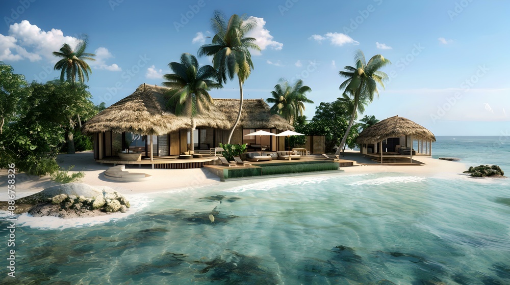 An elite resort on a private island picture