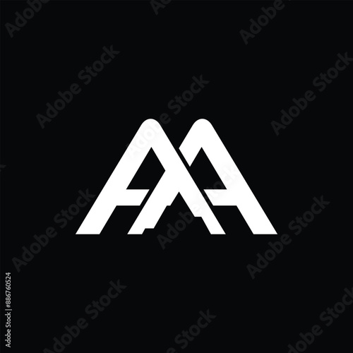 Initial AA Mountain Modern Simplicity Business Creative Design Logo
