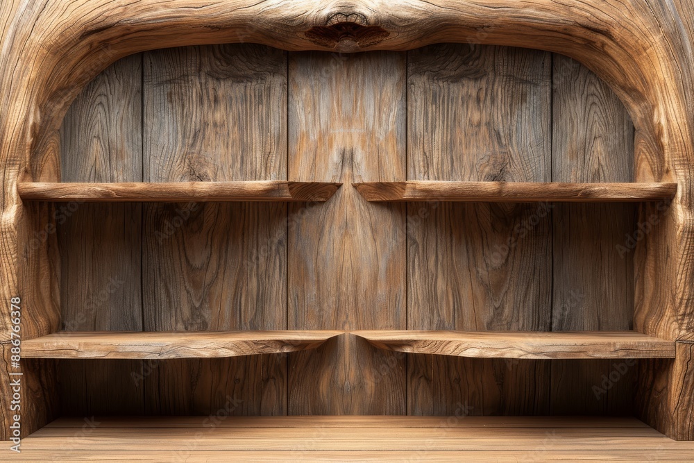 Rustic wooden shelf with a natural finish, perfect for adding a touch of nature to any room. Ideal for storage or decoration. Rustic wooden shelf with a natural finish, perfect for adding a touch of nature to any room. Ideal for storage or decoration.