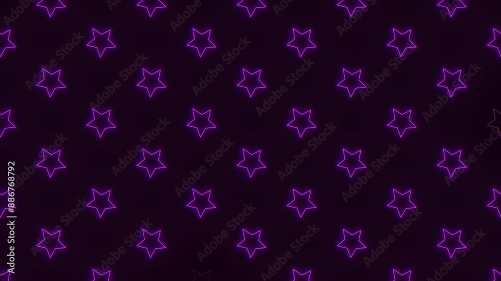 A seamless pattern of small purple stars on a black background creates a symmetrical and repetitive design. Perfect for various design projects A seamless pattern of small purple stars on a black background creates a symmetrical and repetitive design. Perfect for various design projects