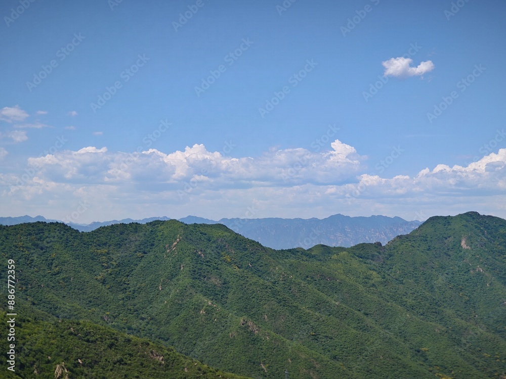 Obraz premium mountain landscape with clouds