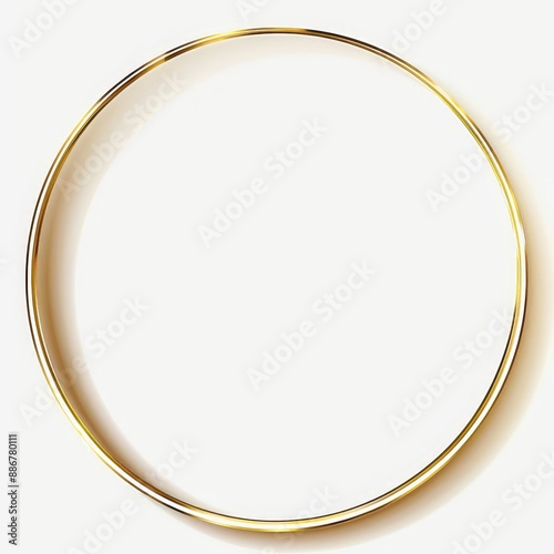 A Striking Hand-Drawn Golden Circle Frame in Ultra-High Definition.