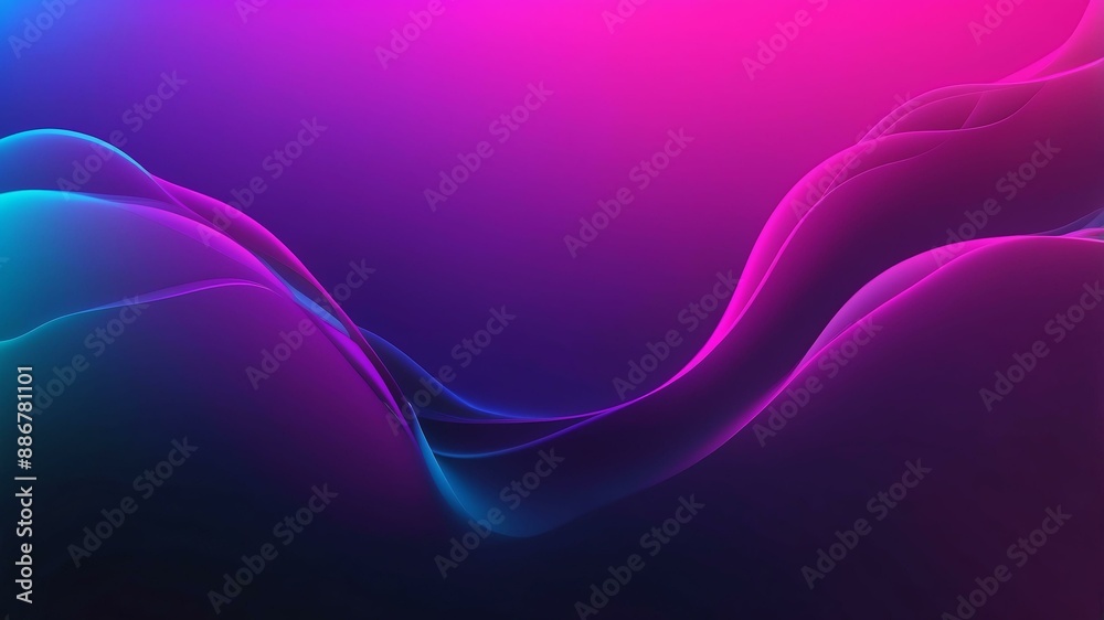 Fototapeta premium neon gradient gradient background transitioning throug Retro neon background theme