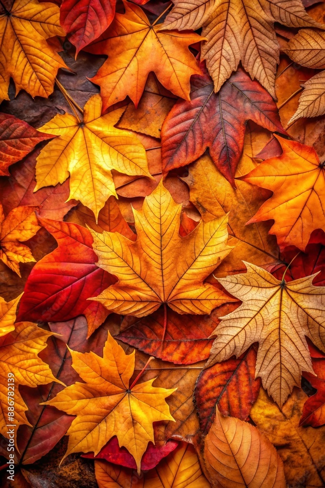 Autumn leaves in the forest Autumn leaves in the forest