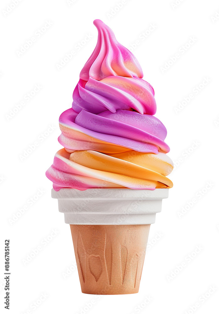 ice cream cone isolated