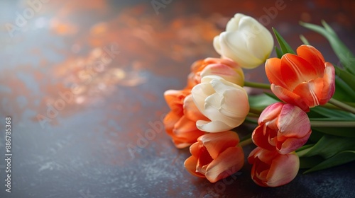 On background, a flower in close-up, spectacularly adorable. A natural greeting, it's a wonderful natural wonder.