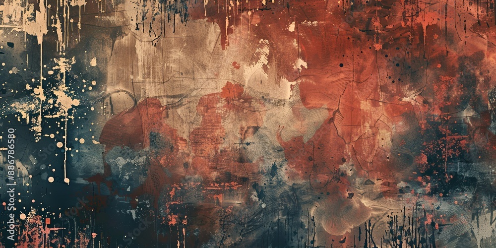 Obraz premium Modern banner featuring a paint background with abstract grunge wall design