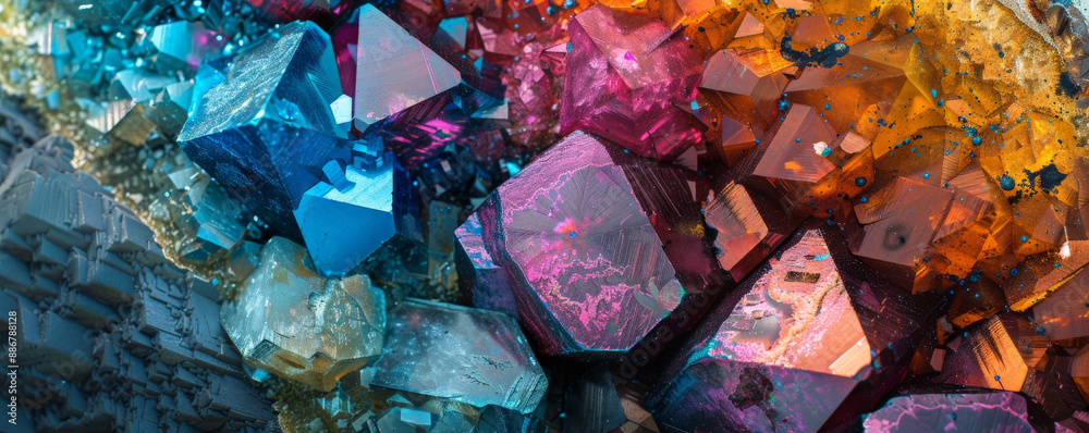 An artistic background featuring rare earth minerals with a focus on their vibrant colors and intricate patterns. Elements like dysprosium, terbium, and praseodymium are prominently displayed. An artistic background featuring rare earth minerals with a focus on their vibrant colors and intricate patterns. Elements like dysprosium, terbium, and praseodymium are prominently displayed.