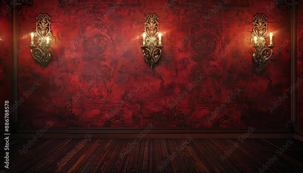Illustration of Richly Textured Wallpaper Designs
