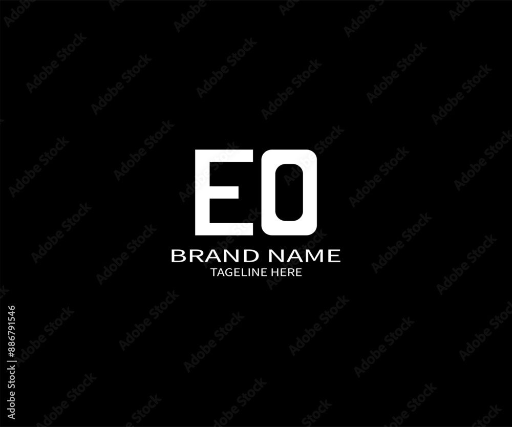 EO letter logo creative design. EO unique design. EO letter logo design on black background. EO letter logo creative design. EO unique design. EO letter logo design on black background.