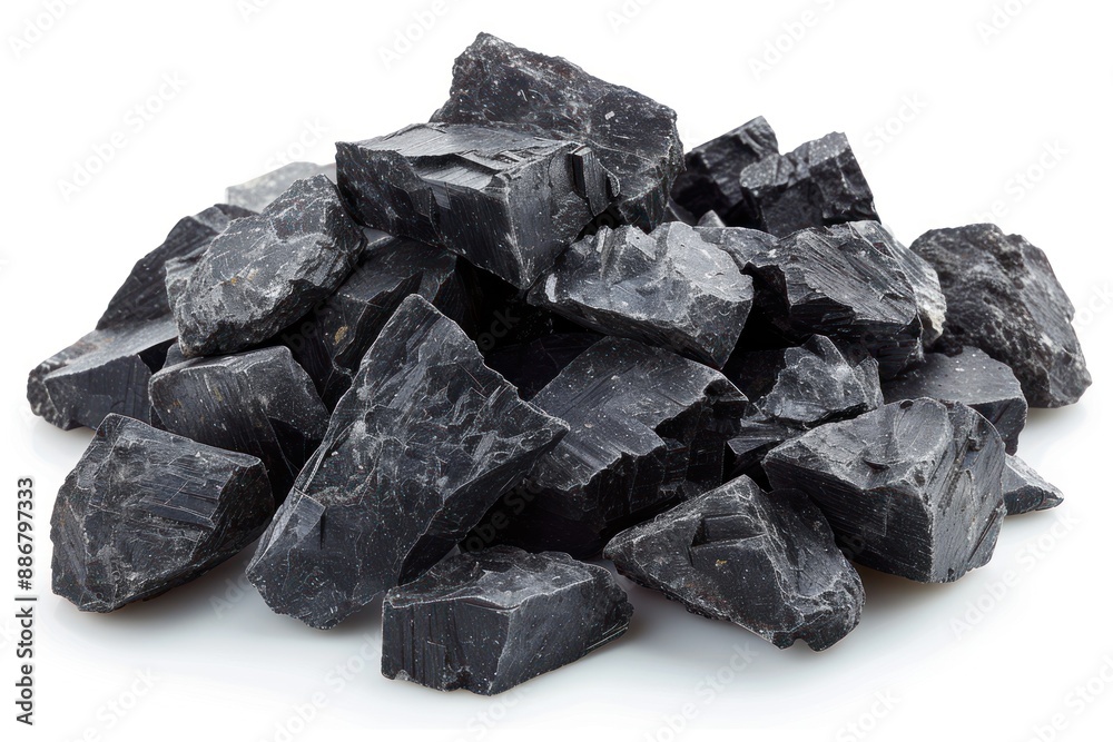 Black Obsidian Stone Fragments Black Obsidian Stone Fragments