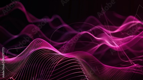 Abstract Pink Light Trails