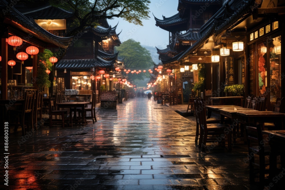 City of Guangjimen Chaozhou, Province of Guangdong, China., generative IA City of Guangjimen Chaozhou, Province of Guangdong, China., generative IA