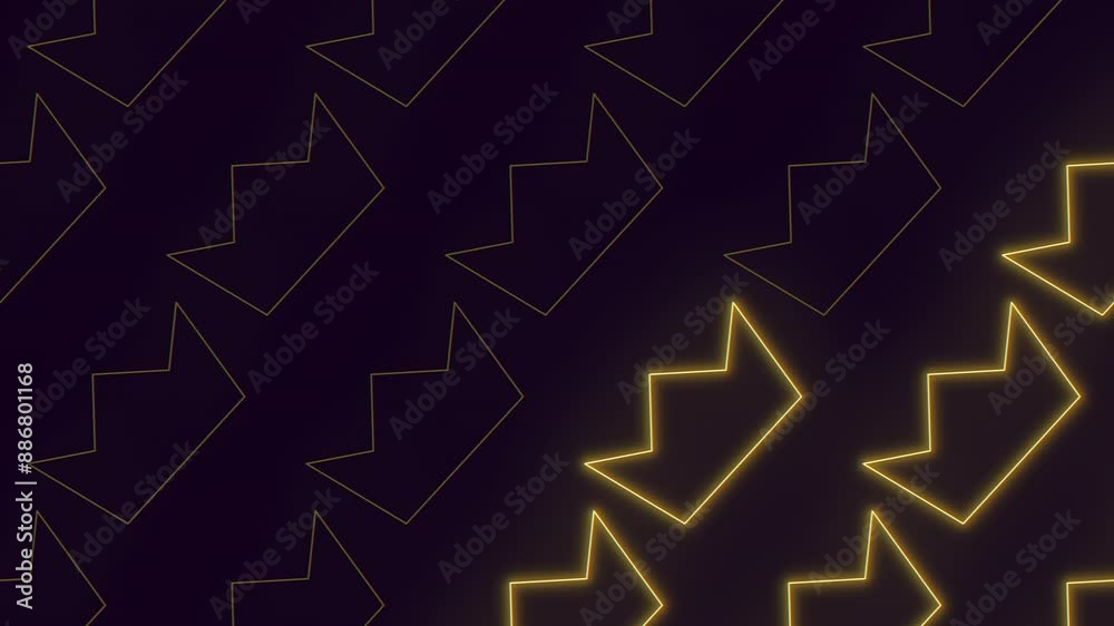 Black and yellow geometric pattern with a crows elements running through the center. Zigzag yellow lines intersecting diagonal black lines create an eye-catching design Black and yellow geometric pattern with a crows elements running through the center. Zigzag yellow lines intersecting diagonal black lines create an eye-catching design