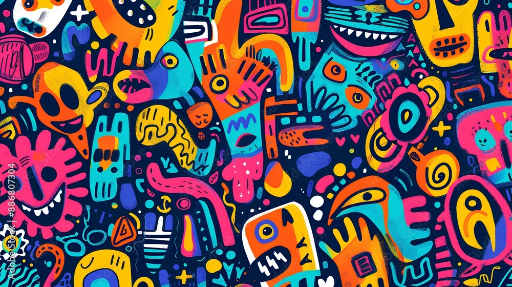 Abstract Doodles background Abstract Doodles background