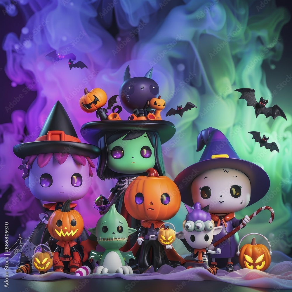 Adorable Halloween Characters: Cute and Spooky Adorable Halloween Characters: Cute and Spooky