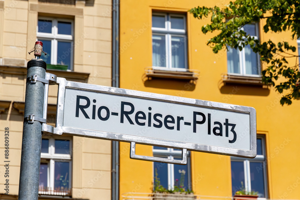 Rio Reiser Platz, Schild in Berlin Kreuzberg Rio Reiser Platz, Schild in Berlin Kreuzberg
