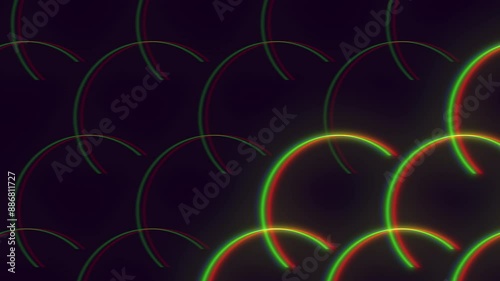 Wallpaper Mural A vibrant image featuring a dynamic pattern of colorful circles, creating a visual illusion of movement and shifting Torontodigital.ca