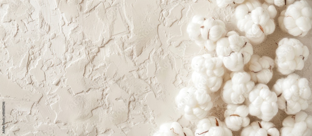Top view of a heap of cotton balls with space for text or images. Top view of a heap of cotton balls with space for text or images.