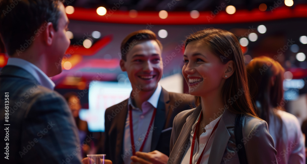 At trade shows, networking thrives as Asian women engage with industry peers and foster business growth. At trade shows, networking thrives as Asian women engage with industry peers and foster business growth.