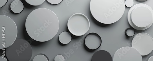 Modern and minimalistic mobile app background with overlapping circles