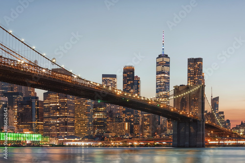 The skyline of New York City, United States