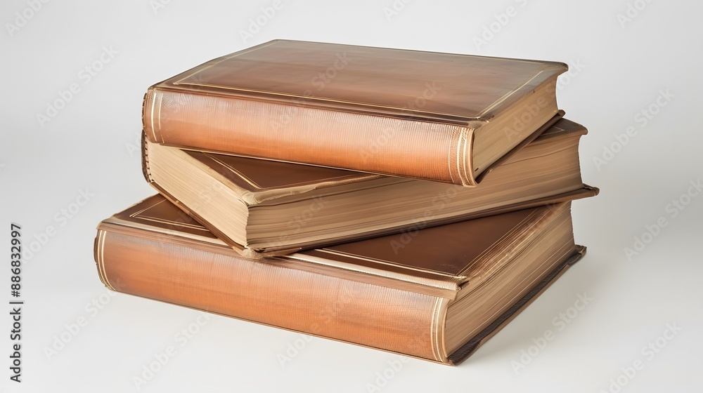 New hardcover books on white background. New hardcover books on white background.