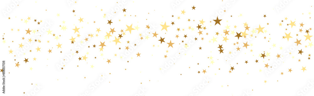 Gold falling confetti. Star shape. Festive background Gold falling confetti. Star shape. Festive background